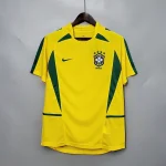 2002 camisa Retrô brasileira fora de casa