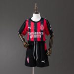 Conjunto Titular Infantil do AC Milan 2025–2026