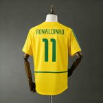 Camisa Retrô em Casa da Seleção Brasileira na Copa do Mundo de 2002 – Número 11 - Imagem 4